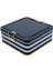 Line Black Çizgi Desenli Metal Kilitli Saklama Kabı 158X158X80 mm 2,4 Lt 2