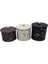 ERB31U4 Yuvarlak Kutu Ø175, Topuz Kulp, 3 Lü Set, Terrazzo 1