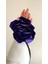 Bağcıklı Kadife Kurdeleli Kumaş Çiçek Choker Kolye Gül Kolye 1