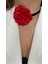 Bağcıklı Kumaş Çiçek Choker Kolye Gül Kolye 1
