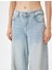 Oversize Kot Pantolon Normal Bel Uzun Bol Paça Düğmeli Cepli - Loose Straight Fit Jeans 5