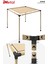 Sarar Tek Bölümlü Hazır Ahşap Pergola Seti 85 x 85 mm Ahşaplar ve Tente Dahil 2