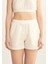 Müslin Kadın Yazlık Naturel Alt Şort 2