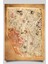 Piri Reis 1513 Dünya Haritası- Eskitme Zemin, Yazısız Yatay Veya Dik Kullanılabilen-Çerçevesiz Poster-Harita Sanatı, Map Art Design 1