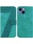 Iphone 15 Için Telefon Kılıfı Kart Yuvası Fonksiyonu Kabartmalı Desen Cüzdan Flip (Yurt Dışından) 1