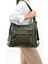 Suni Deri Yumuşak Dokumalı Sırt Omuz Çantası Yeşil (Model: 571-11-13B) 1