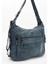 Suni Deri Yumuşak Dokumalı Sırt Omuz Çantası Mavi (Model: 571-11-13B) 5
