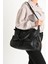 Suni Deri Çapraz Askılı Çok Bölmeli Omuz Çantası Siyah (Model: 571-11-10F) 1