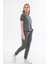 Kadın Slim Fit Yüksek Bel Ince Günlük Yeni Sezon Eşofman Takımı 2