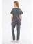 Kadın Slim Fit Yüksek Bel Ince Günlük Yeni Sezon Eşofman Takımı 3