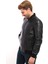 Slim Fit Erkek Deri Ceket Deri Mont 4