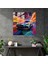 Fütüristik Mercedes Cam Baskı - Mercedes, Canlı Arka Plan, Fütüristik Araç, Dijital Sanat Çalışması, 30 x 30 cm 3