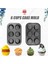 Siyah 6-Cup Yapışmaz Kek Kalıbı Pişirme Kek Tepsisi Tava Mutfak Diy Bakeware Aracı (Yurt Dışından) 4