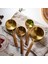4 Adet Gül Büyük 4/8 Adet Mutfak Pişirme Araçları Bakeware Ölçme Aletleri ve Terazi Seti Paslanmaz Çelik Ölçüm Bardak ve Ahşap Saplı Kaşıklar (Yurt Dışından) 4