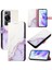 Huawei Için Kılıf P60/P60 Pro Pu Deri Cüzdan Mermer Desen Kickstand (Yurt Dışından) 1