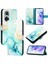 Huawei Nova 9 Için Kılıf Pu Deri Cüzdan Mermer Desen Kickstand (Yurt Dışından) 5