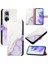 Onur 50 Pro Pu Deri Mermer Desen Cüzdan Kickstand Için Kılıf (Yurt Dışından) 5