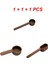 3 Adet Kahve Çekirdeği Ölçüm Kaşığı Siyah Ceviz Tahta Kaşık Taşınabilir Pişirme Aracı Ölçme Fincan Ölçme Araçları Coffeeware (Yurt Dışından) 1