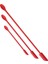 Kırmızı 3 Adet Çift Kafa Mini Silikon Spatula Ince Kavanoz Makyaj Tereyağı Kek Spatula Kaşıkla Yeniden Kullanılabilir Spatula Mutfak Pişirme Araçları (Yurt Dışından) 1
