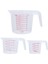 Temizle 250 ml 3 Adet Plastik Ölçüm Kabı Isıya Dayanıklı Istiflenebilir Sıvı Ölçü Açılı Kavrama ve Borulu Mutfak Ölçme Aletleri Aksesuarları (Yurt Dışından) 2