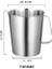 2000ML Ölçme Ölçme Paslanmaz 2000ML Çelik Çelik Pişirme Sütü 304 Paslanmaz Bardak Ölçeği Bardak Kaşık Çay Kalınlaşmış Mutfak Fincanı (Yurt Dışından) 1