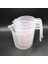 Transparent2 500ML Bakeware Aracı Ölçüm Kabı Ev Plastik Şeffaf Mezun Ölçüm Kabı 250/500/600/1000ML Mutfak Pişirme Aracı (Yurt Dışından) 4