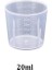 20 ml Ryra 20 Ml/30 Ml/50 ML/250 ML/500 ML/1000 ml Şeffaf Plastik Dereceli Ölçüm Kabı Pişirme Kabı Sıvı Ölçme Sürahisi Bardak Kabı (Yurt Dışından) 1