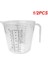 Stil A 2 Adet 1/2 Adet 300/600/1000ML Ölçüm Kabı Şeffaf Isıya Dayanıklı Plastik Süt Su Ölçeği Ölçüm Kavanozu Mikrodalga Fırın Aleti (Yurt Dışından) 5