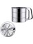Gümüş 1xstainless Çelik Elek Bardak Tozu Un Örgü Elek Pişirme Araçları Kek Dekorasyon Pasta Araçları Bakeware Ölçme Ölçeği ile (Yurt Dışından) 1
