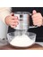 Gümüş 1xstainless Çelik Elek Bardak Tozu Un Örgü Elek Pişirme Araçları Kek Dekorasyon Pasta Araçları Bakeware Ölçme Ölçeği ile (Yurt Dışından) 2