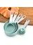 Kaşık Yeşil 4 Adet/takım Plastik Çok Amaçlı Ölçüm Kabı Ölçüm Kaşığı Paslanmaz Çelik Saplı Mezun Ölçme Pişirme Araçları (Yurt Dışından) 3