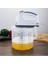 Beyaz Şeffaf Plastik Karıştırma Kabı 2.5l Pişirme Ölçme Kabı Ölçeği Kapaklı Karıştırma Kabı (Yurt Dışından) 2