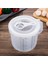 Beyaz Şeffaf Plastik Karıştırma Kabı 2.5l Pişirme Ölçme Kabı Ölçeği Kapaklı Karıştırma Kabı (Yurt Dışından) 4