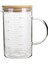 500ML Kapaksız Yüksek Sıcaklığa Dayanıklı Sıvı Ölçüm Kabı Mutfak Pişirme Ölçüm Aracı Cam Ölçekli Süt Kupası Ölçüm Kabı (Yurt Dışından) 2