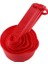Kırmızı 10 Adet/takım Ölçüm Kaşıkları Renkli Plastik Ölçü Kaşığı/fincan Mutfak Süper Kullanışlı Şeker Kek Pişirme Araçları Kaşık Ölçüm Kabı (Yurt Dışından) 1
