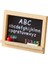 Abc Yazı Tahtası 1:12 Ölçekli Minyatür Kara Tahta Modeli Küçük Yazı Tahtası Ahşap Boyama Şövale-Dollhouse Mobilya Mini Süsleme-Aksesuarları (Yurt Dışından) 1