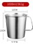 1000ML 304 Paslanmaz Çelik Büyük Kapasiteli Ölçme Kabı Ev Ölçme Ölçeği Bardak Ölçme Ölçeği ile Kalınlaşmış Çerez Kesici (Yurt Dışından) 1