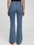 Kadın Mavi High Rise Flare Jean Pantolon 2