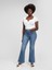Kadın Mavi High Rise Flare Jean Pantolon 4