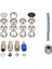 12.5mm 120SET Sedef Siyah Beyaz Krom Çıt Çıt ve Çekiç Kalıp Seti 1