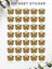 100 Adet Teşekkür Ederiz Stickers Paketleme Kargo Çıkartma PYT0KSTK153 3
