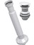 YT650 Seramik Başlıklı Taşmasız Bas Aç Lavabo Gider Sifonu Beyaz 1