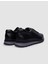%100 Hakiki Deri Siyah Bağcıklı Erkek Sneaker 3
