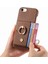 IPhone 7/8 Için Kılıf Halka Standı Kart Yuvaları Premium Dokulu Deri (Yurt Dışından) 3