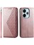 Xiaomi Poco M6 Pro 4g Için Flip Case El Kayışı Standı Günlük Kullanım Eşkenar Dörtgen (Yurt Dışından) 1