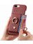 IPhone 7 Için Kılıf Artı/8 Artı Premium Dokulu Deri Kart Yuvaları Halka (Yurt Dışından) 5