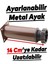Ayarlanabilir Mobilya Kanepe Baza Koltuk Metal Destek Yükseltici Kahve Ayağı 12 cm Ayakları 4 Adet 2
