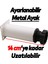 Ayarlanabilir Mobilya Kanepe Baza Koltuk Metal Destek Yükseltici Ayağı 12 cm Beyaz Ayakları 4 Adet 2