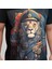 Aslan Baskılı Siyah Erkek T-Shirt, Siyah Erkek Tişört, Süprem Erkek Bol Kesim Tişört 3