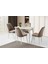 Milano Hg Marmo Ahşap Salon Yemek Masa Sandalye Takımı 4 Sandalyeli Ortadan Açılır Büyüyen 60x100cm 1